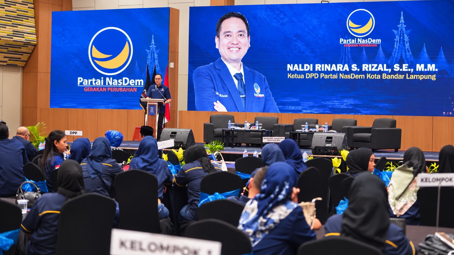Terbesar Laga Perubahan Di Indonesia, NasDem Bandar Lampung Panaskan Mesin Politik Menuju 2029 dan Targetkan 9 Kursi DPRD
